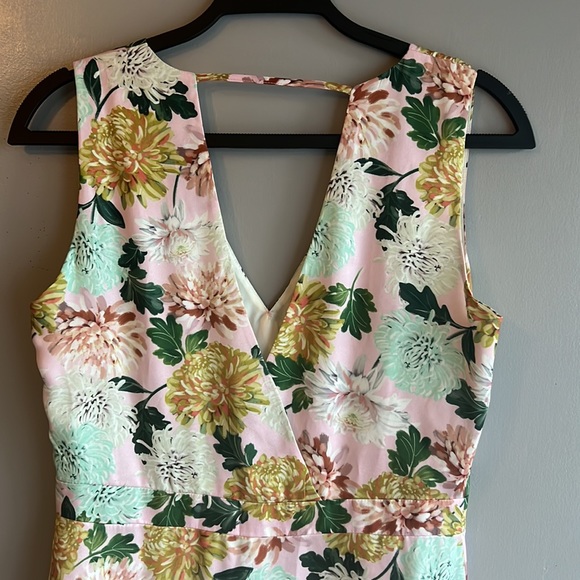 Sam Edelman Floral Midi Dress in Pink Multi size 8 great condition - Picture 14 of 15